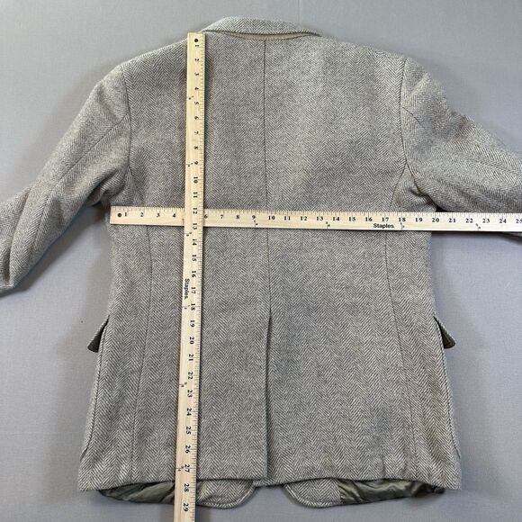 VTG Cricketeer Tweed Herringbone Blazer Sport Coat Men 40R Wool 2 Button (wood) - Picture 9 of 10